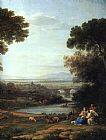 Claude Lorrain The Rest on the Flight into Egypt painting